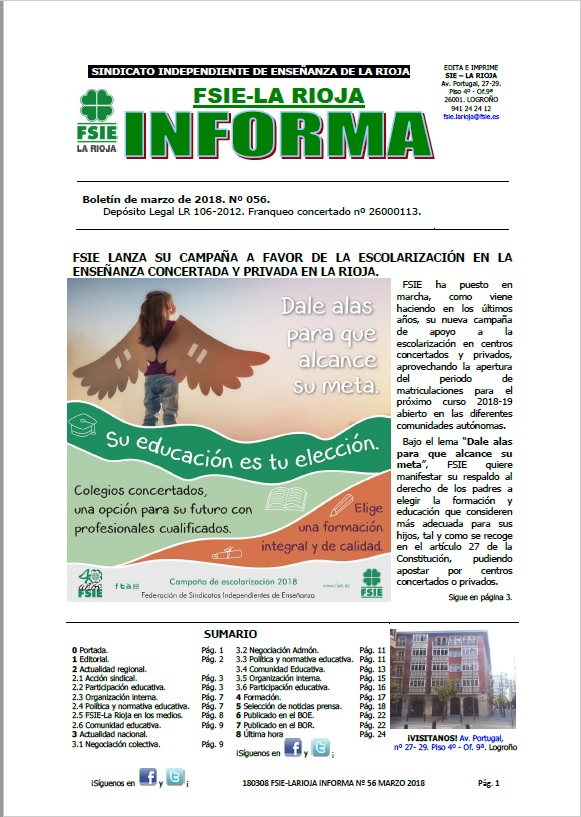 180308 BOLETÍN FSIE LR INFO MAR18 PORTADA